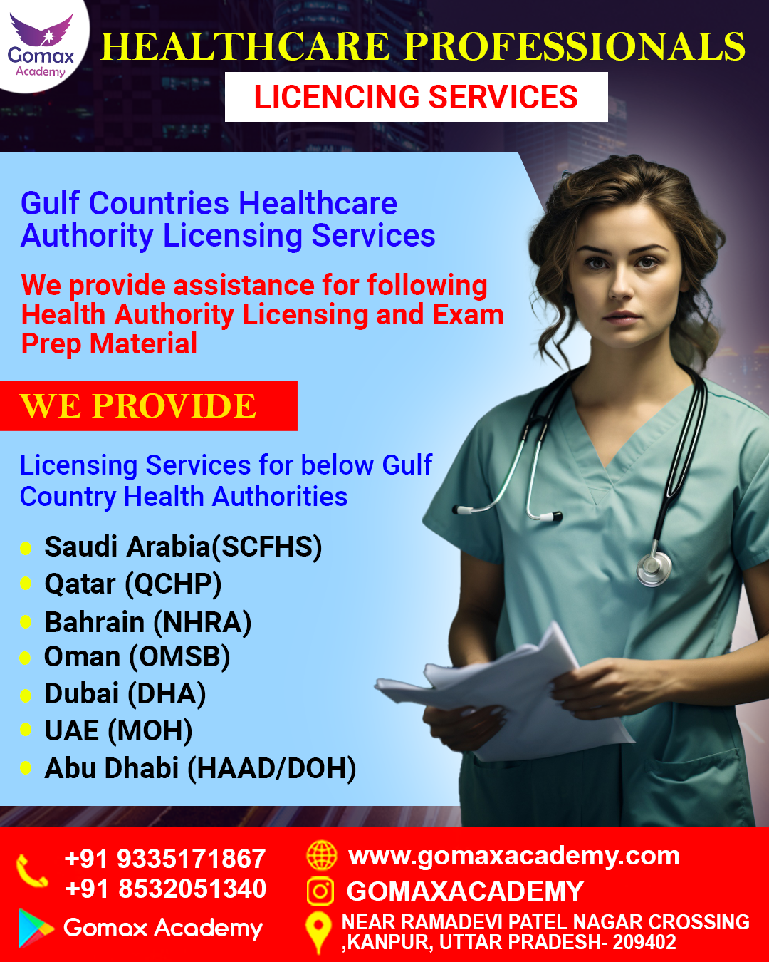 HEALTHCARE PROFESSIONALS LICENCING SERVICES